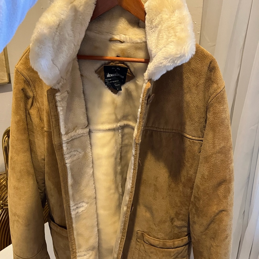 Denim&Co Tan Faux Shearling Jacket